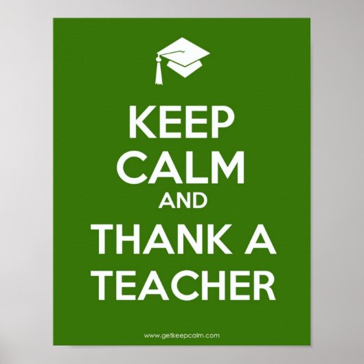 Calm Teacher Poster behouden (Voorkant)