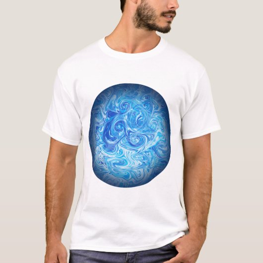 Calm Tide Fluid Art T-Shirt (Devant)