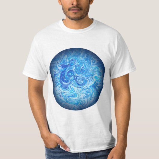 Calm Tide Fluid Art T-Shirt (Devant)