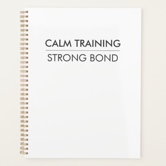 CALM TRAINING STRONG BOND – Minimal Dog Training (Devant)