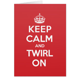 Calm Twirl Greeting Note Card