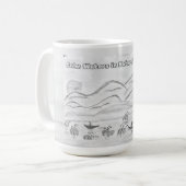 'Calm Waters in Nature's Embrace' Mug Koffiemok (Voorkant links)