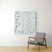 'Calm Waters in  Nature's Embrace' Tapestry Wandkleed (In Situ (horizontaal))