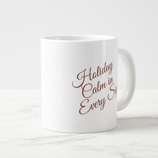 Calm Winter Mug – Cozy Minimal Design (Devant droit)