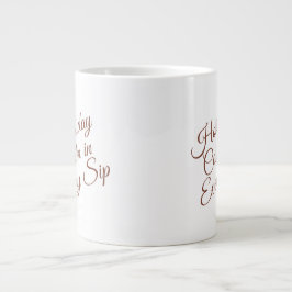 Calm Winter Mug – Cozy Minimal Design Extra Grote Beker