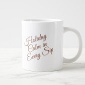 Calm Winter Mug – Cozy Minimal Design Extra Grote Beker (Rechts)