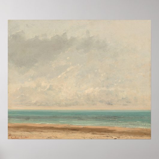 Calm Zee - Gustave Courbet Fine Art Poster (Voorkant)