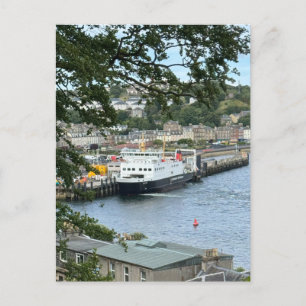 Calmac Ferry bij Rothesay, Isle of Bute, Schotland Feestdagenkaart