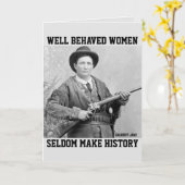 CALMANITY JANE (Cowgirl) CARTES D'ANNIVERSAIRE POU (Fleur jaune)