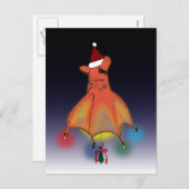 Calmar Vampire de Noël de la carte postale de l'en (Devant / Derrière)