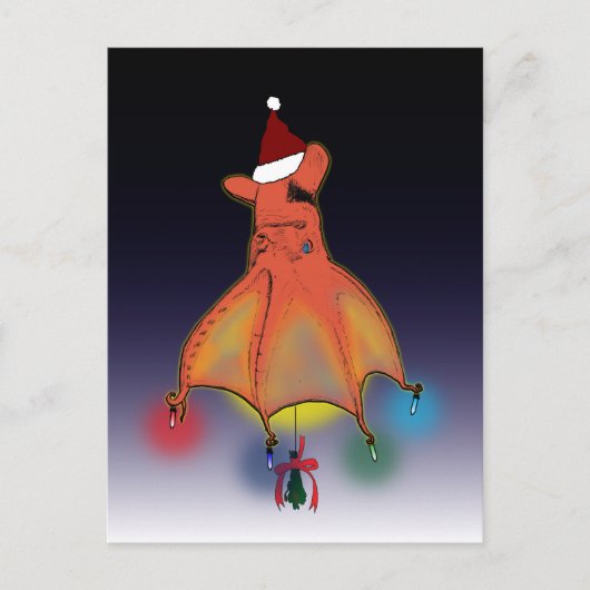 Calmar Vampire de Noël de la carte postale de l'en (Devant)