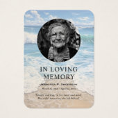 Calme Cartes photos de prière commémorative Seasho (Devant)