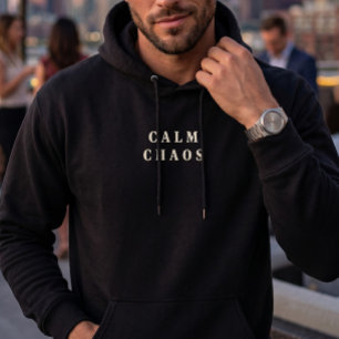 Calme Chaos - Sweat à capuche Paradox Noir