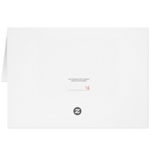 Calme + Cosy Joyeux Noël Chalkboard Calligraphie (Dos Horizontal)