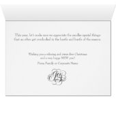 Calme + Cosy Joyeux Noël Chalkboard Calligraphie (Intérieur Horizontal (Bas))