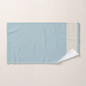 Calme Côtiers Moderne Bleu et Blanc (Serviette à main)