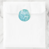 Calme et joie Snowflakes Sticker Aquarelle (Sac)