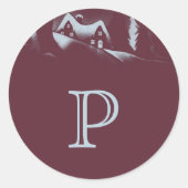 Calme et lumineux | Sticker Monogram Holiday (Devant)