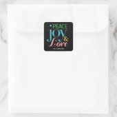 Calme Joie & Amour Stickers Cadeaux Vacances (Sac)