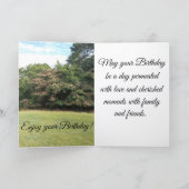 Calme, Lac, Carte d'Anniversaire (Intérieur)