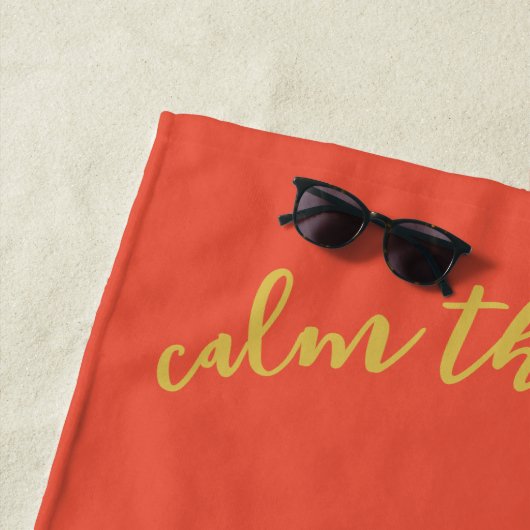 Calme Le Serviette Mind Beach (En situation)