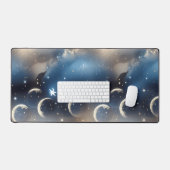 Calme poussiéreux bleu céleste lune (Clavier et souris)