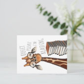 Calme S'il vous plaît je lis - Carte postale Giraf (Debout devant)