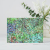 Calme vert invitation abstraite, Coziest calme ver (Debout devant)