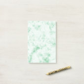 Calmer les notes post-it en marbre vert (Sur un bureau)