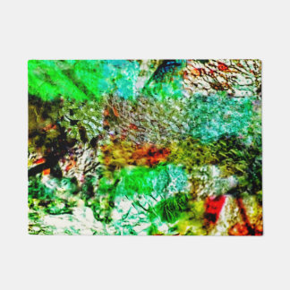 Calming abstract doormat,Beautify mild yellow art Deurmat