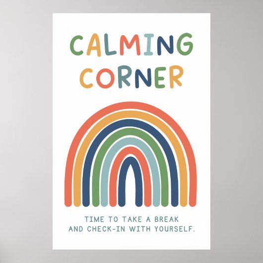 Calming Corner Classroom Poster (Voorkant)