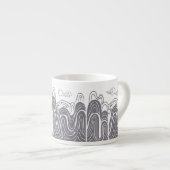 Calming Mountain Uitzicht Espresso Cup Kop (Voorkant rechts)