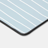 Calming Pastel Blue Ocean Waves Geometric Linear (Coin)