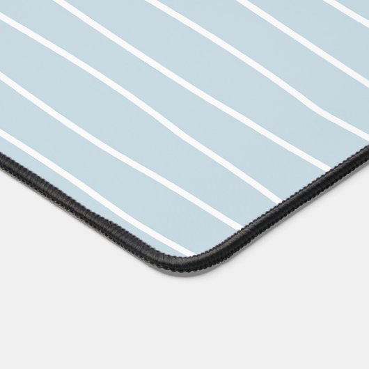 Calming Pastel Blue Ocean Waves Geometric Linear (Coin)