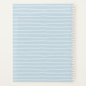 Calming Pastel Blue Ocean Waves Geometric Linear (Dos)
