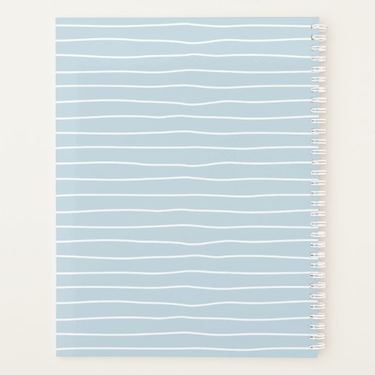Calming Pastel Blue Ocean Waves Geometric Linear (Dos)