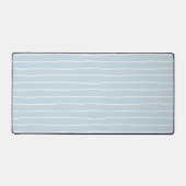 Calming Pastel Blue Ocean Waves Geometric Linear Bureaumat (Voorkant)