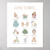Calming Strategieën kalm omlaag klaslokaal decor Poster (Voorkant)