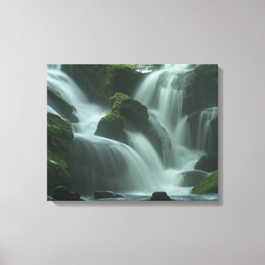 Calming waterval canvas afdruk (Voorkant)
