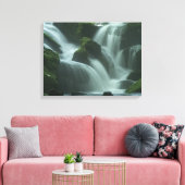 Calming waterval canvas afdruk (Insitu (Woonkamer))