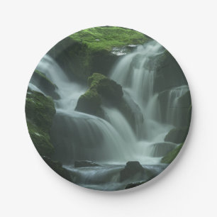 Calming waterval papieren bordje