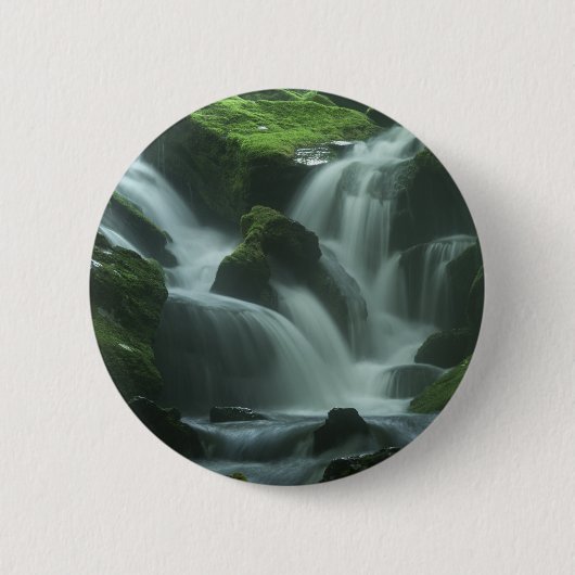 Calming waterval ronde button 5,7 cm (Voorkant)