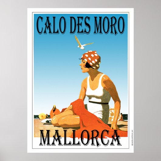 Calo des Moro Mallorca Beach Poster (Voorkant)