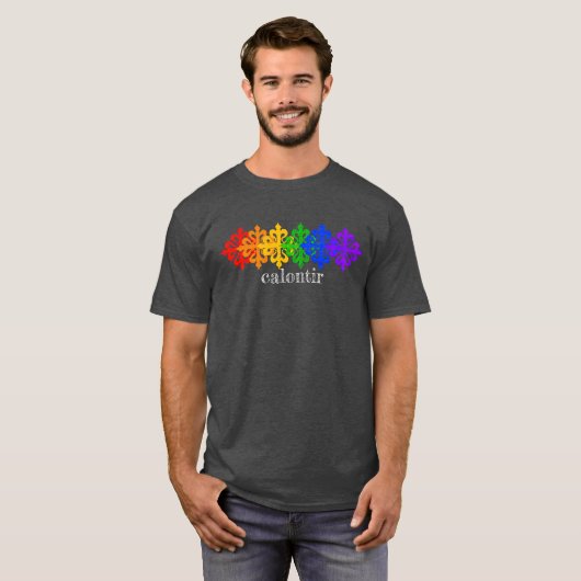 Calontir Rainbow Calatravas T-shirt (Voorkant volledig)
