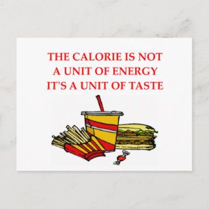 calorie dieet briefkaart