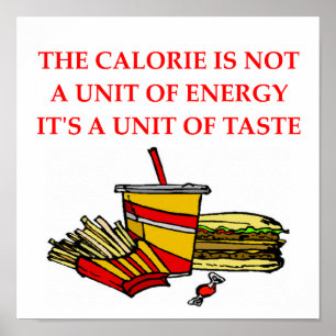 calorie dieet poster