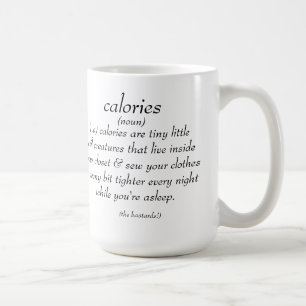 Calorieën "de echte definitie"-mok koffiemok