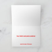 Calorieën Feestdagen Kaart (Binnen)