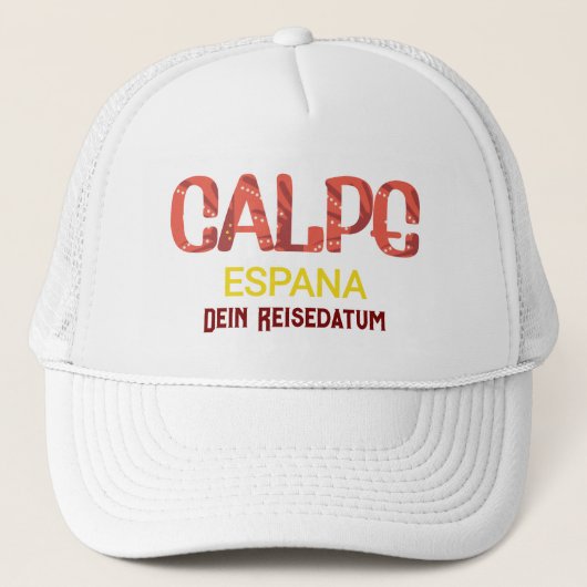 calpe Spanien calp Trucker Pet (Voorkant)