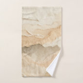 Calques déchirés texturés organiques naturels  (Serviette à main)